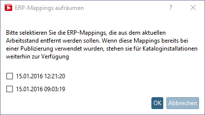 ERP-Mappings aufräumen