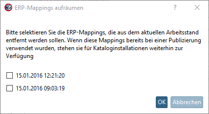 ERP-Mappings aufräumen