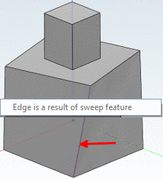 Edge between two sweep faces cannot be blended