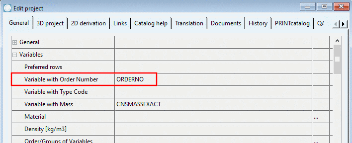 Variable with Order Number or Variable with Type Code
