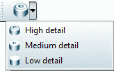 Toolbar icons for Level of Detail