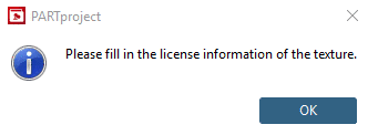 Fill in license information