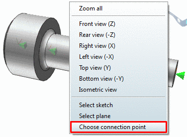 Choose connection point command