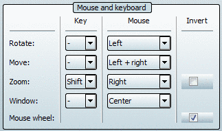 Moue and keyboard assignment