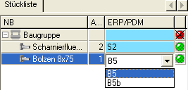 Auswahl ERP-Nummer