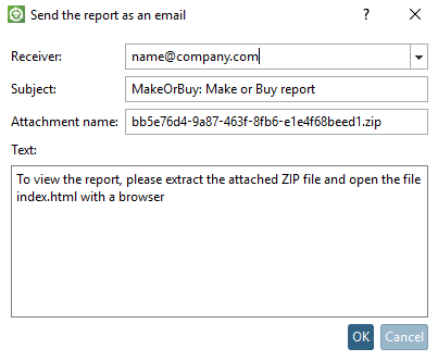 Send the report as an email
