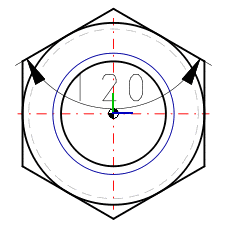 Example: Hexagon nut 2D