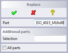 Choose part to replace