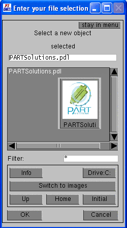 Calling of PARTsolutions / PARTdataManager