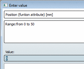 Enter the desired value in the default value area.