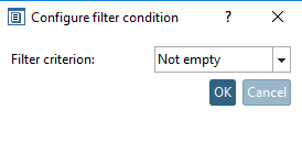 Configure "Filter condition"
