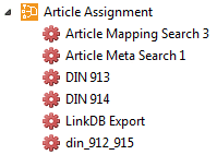 Article Assignment" with several processes