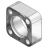 3D CAD MODELS- Parker - R - Retaining ring flange | ISO 6164 Bohrbild