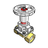 3D CAD MODELS- SISTO 16 RGA - Maintenance free Threaded fittings Red brass Diaphragm Valve