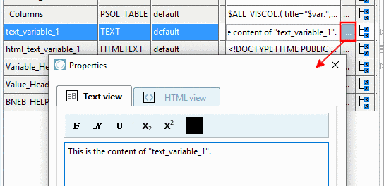 Example "Text view"