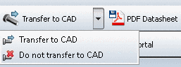 Toolbar: Transfer to CAD