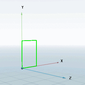 The sketch is displayed in the 3D view