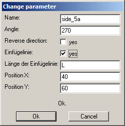 Change parameter