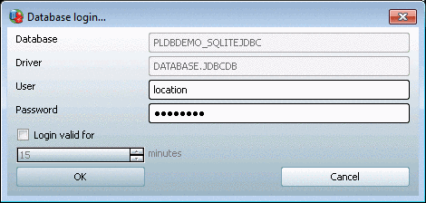 Database login…