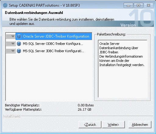 Database connection selection