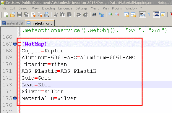 [MatMap] editing in a text editor