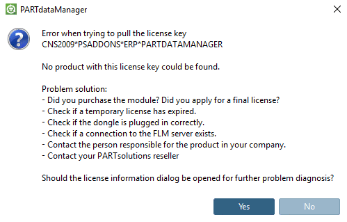No product with this license key could be found.