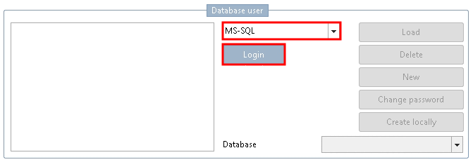 Database login