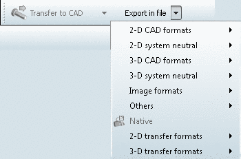 Toolbar: Export in file