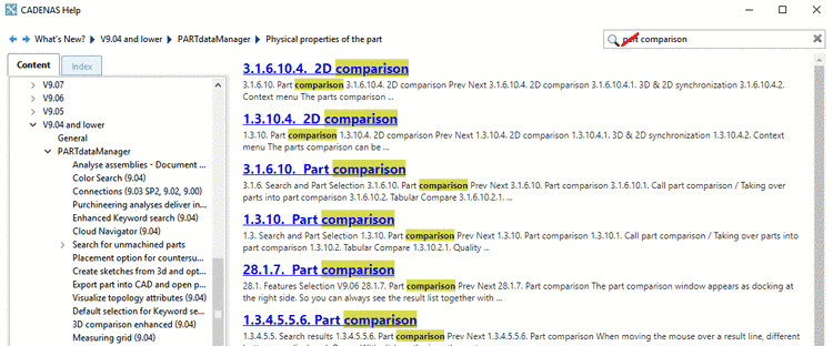 Here in the example, drop "part". Then you will find "2D comparison" in addition.