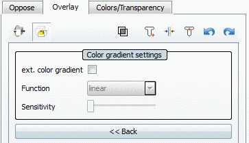 Show distance to other object as color shading