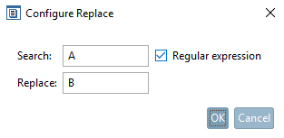 Configure "Replace"