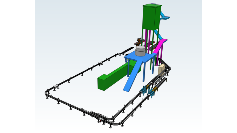 Conveyor System 3d Cad Models 2d Drawings