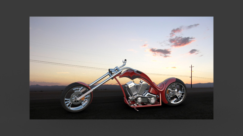 Chopper Motorrad 3d Cars 3d Motor Bikes 3d Trucks - 