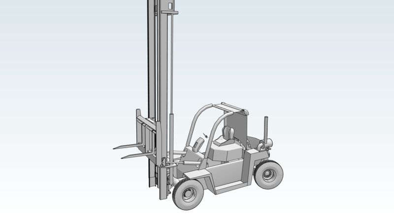 Forklift 3d Vehicle 3d Data