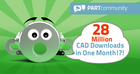 Good reason to be astonished: PARTcommunity achieves more than 28 million CAD model downloads per month