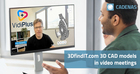 New partnership of VidiPlus & CADENAS brings interactive 3D CAD models to life in video conferences