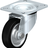 3D CAD MODELS- Blickle - L-V - Pressed steel swivel castor, medium heavy duty brackets, with top plate fitting and 'stop-fix' brake, wheel with standard solid rubber tyres, with pressed steel rim, reinforced design