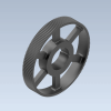 3D CAD MODELS- Type 8M - HTD-Zahnscheiben f Taper-Buchsen