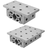 3D CAD MODELS- 40-6833, 40-6533, 40-6834, 40-6534, 40-6833-Black, 40-6533-Black, 40-6834-Black, 40-6534-Black - High-Cycle Double Flange Linear Bearings