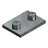 3D CAD MODELS- Parker - APK A - Components, DIN 3015, part 1, welding plate, short