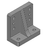 3D CAD MODELS- AIKK - Prisions-Winkelplatten, Aluminium (Befestigungs- und Zylinderstiftbohrung, Standard)